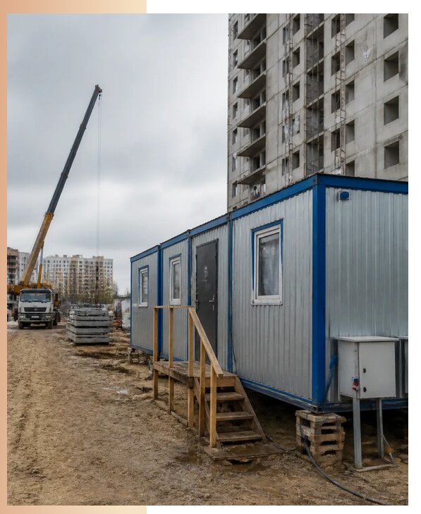 Аренда строительных вагончиков для рабочих в Нижнем Новгороде
