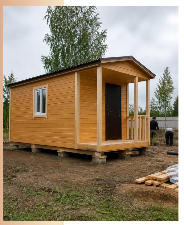Недорогие дачные домики в Нижнем Новгороде с изготовлением и доставкой